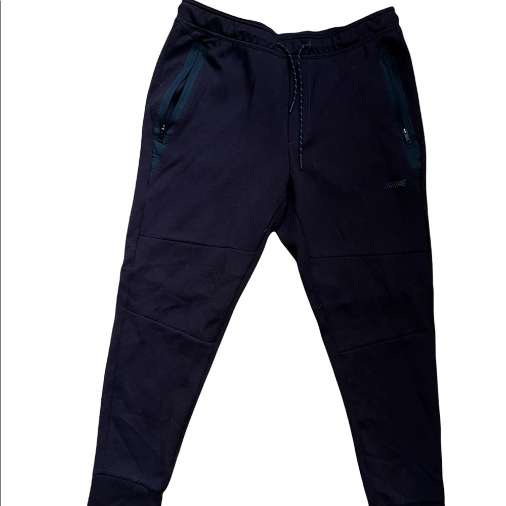 American Eagle | Dark Purple Joggers with Zippers